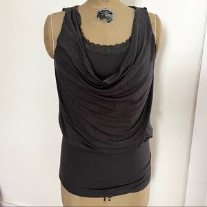 Express Lace Detail Sleeveless Tunic